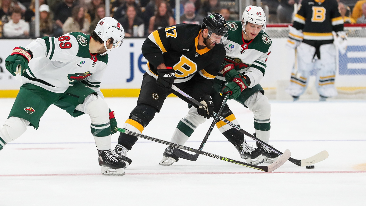 Boston Bruins forward Nick Folgino