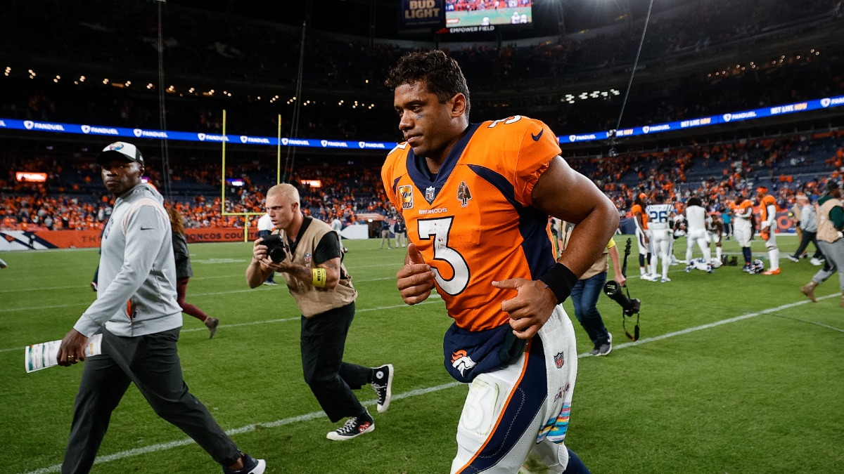Denver Broncos quarterback Russell Wilson