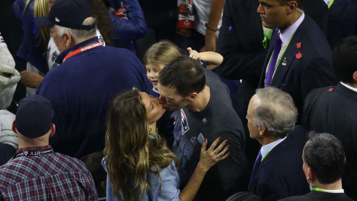 Tampa Bay Buccaneers quarterback Tom Brady, Gisele Bündchen