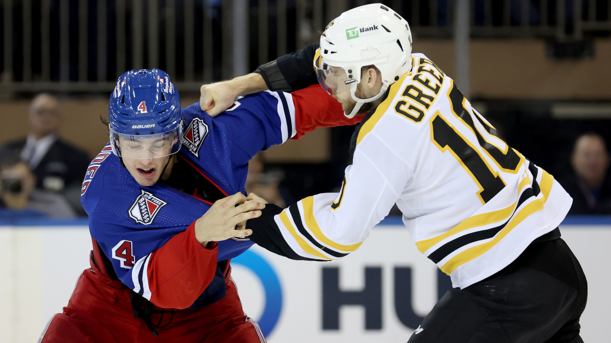 Boston Bruins forward A.J. Greer