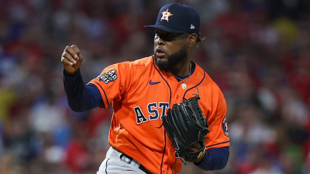 Houston Astros starting pitcher Cristian Javier