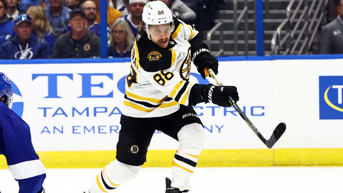 Boston Bruins forward David Pastrnak
