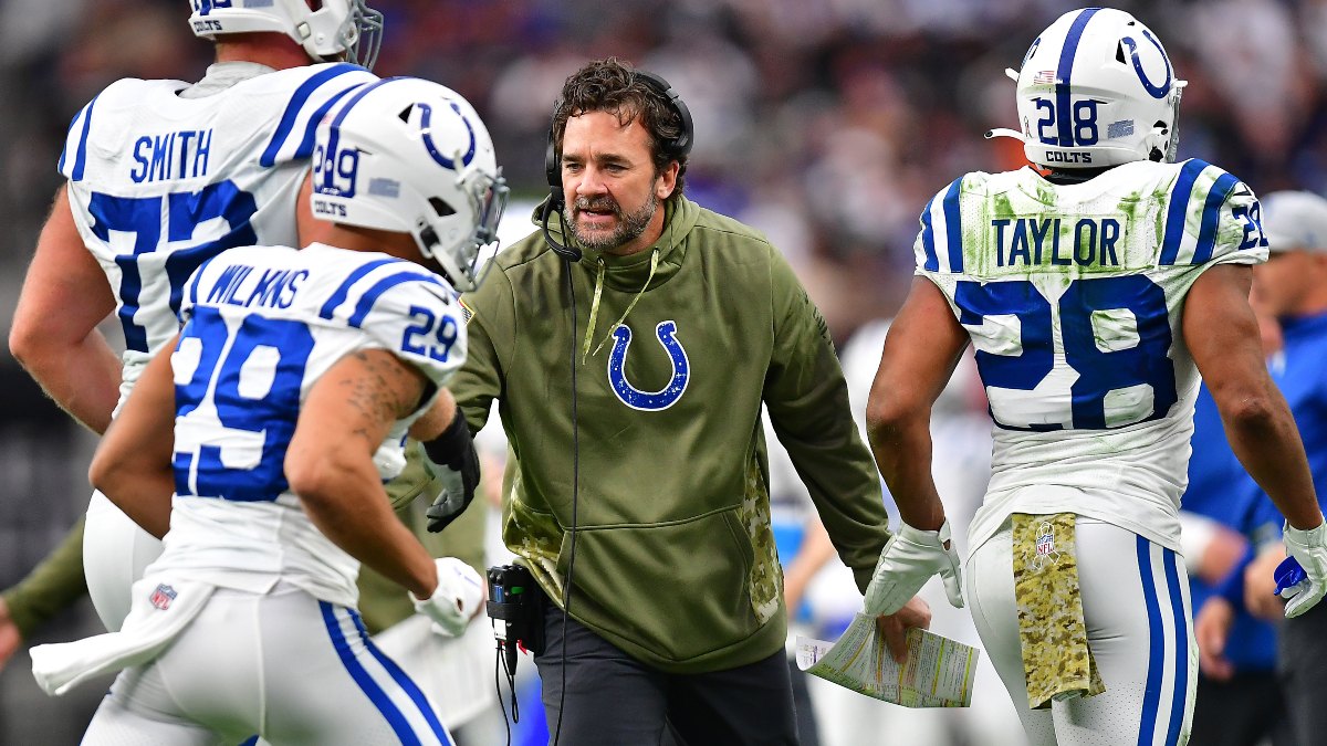 Indianapolis Colts interim head coach Jeff Saturday