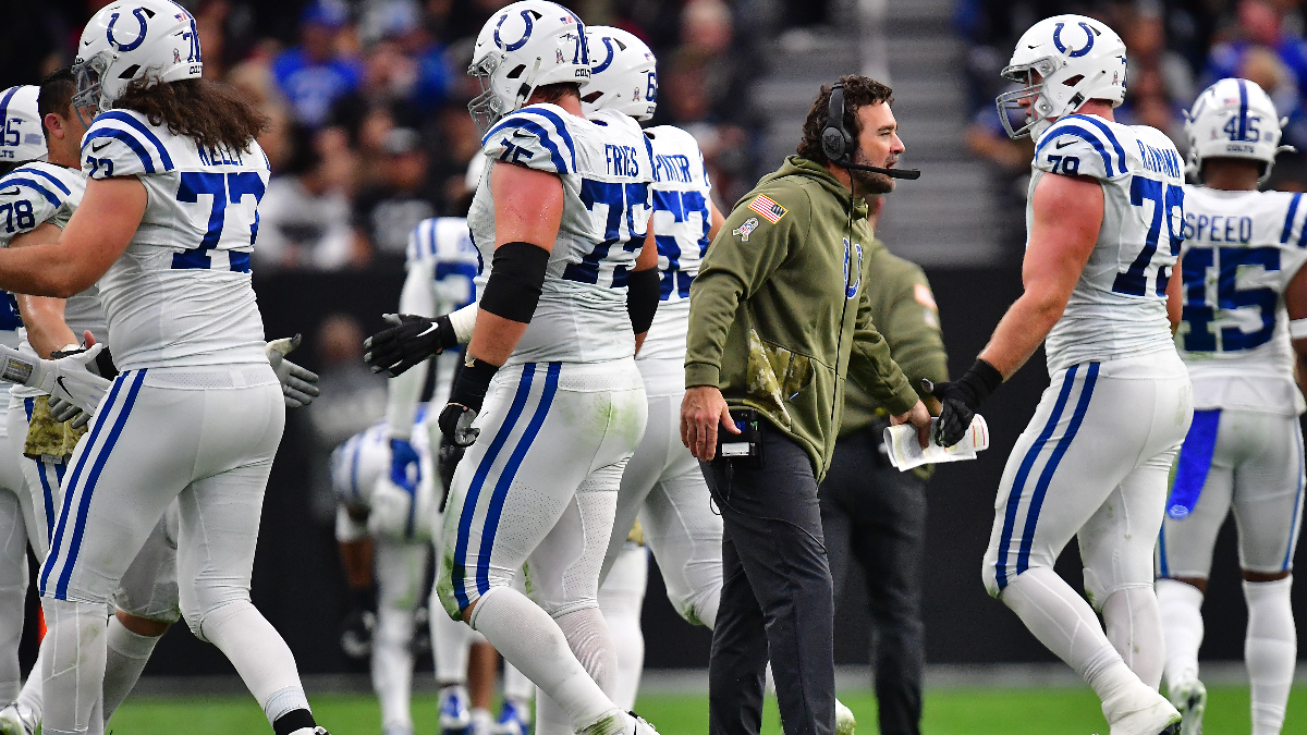Indianapolis Colts interim head coach Jeff Saturday