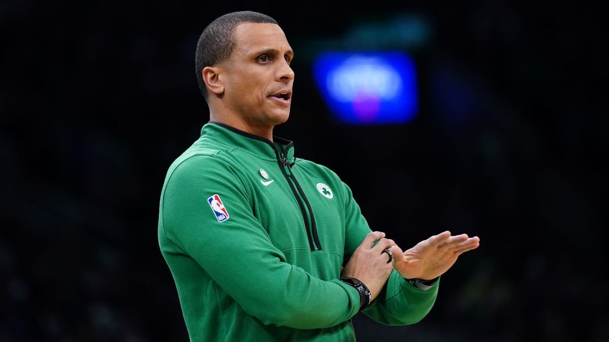 Boston Celtics interim head coach Joe Mazzulla