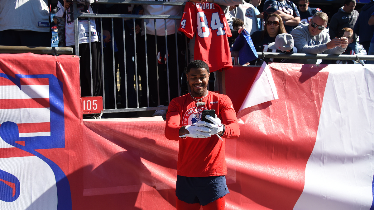 New England Patriots wide receiver Kendrick Bourne