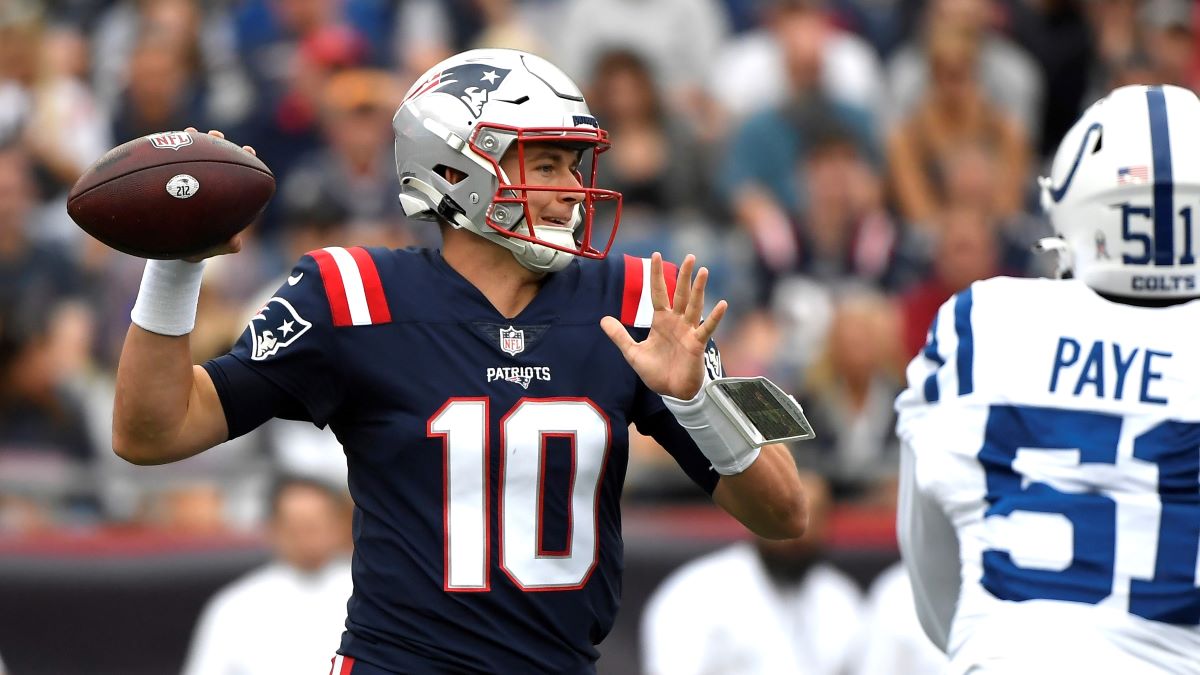 New England Patriots quarterback Mac Jones