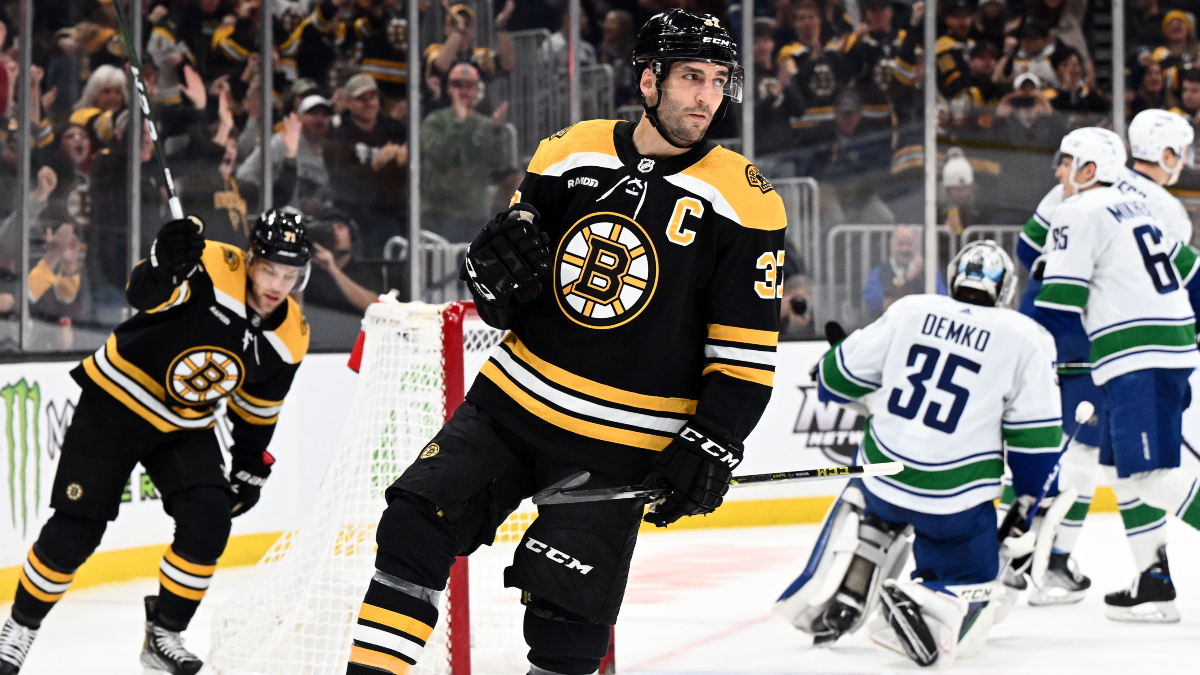 Boston Bruins forward Patrice Bergeron
