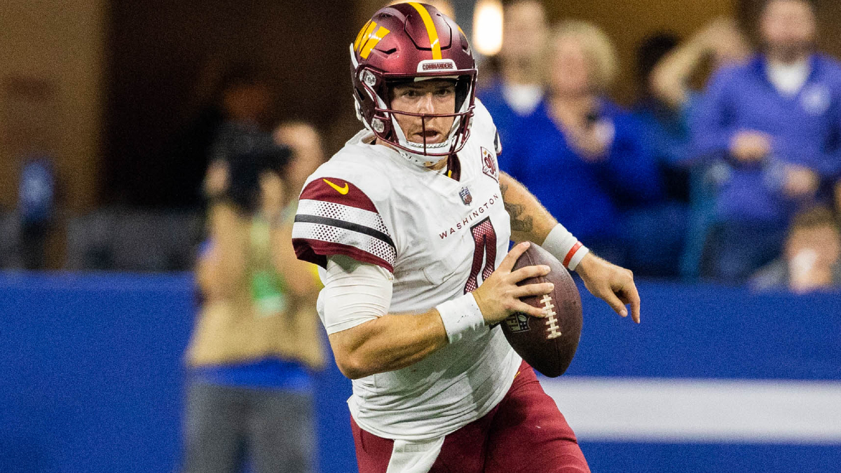 Washington Commanders quarterback Taylor Heinicke