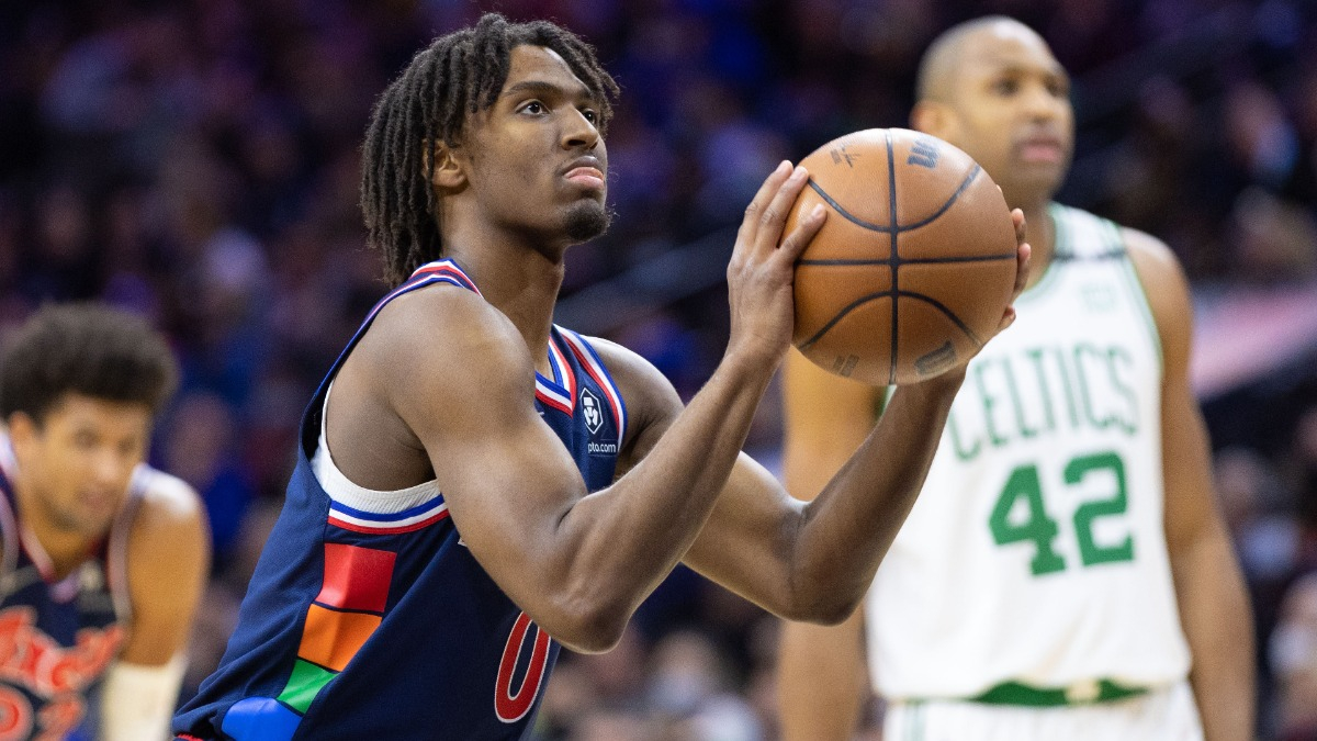 Philadelphia 76ers guard Tyrese Maxey