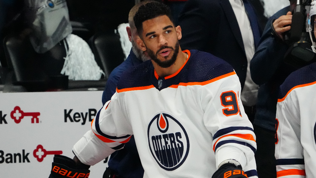 Edmonton Oilers forward Evander Kane