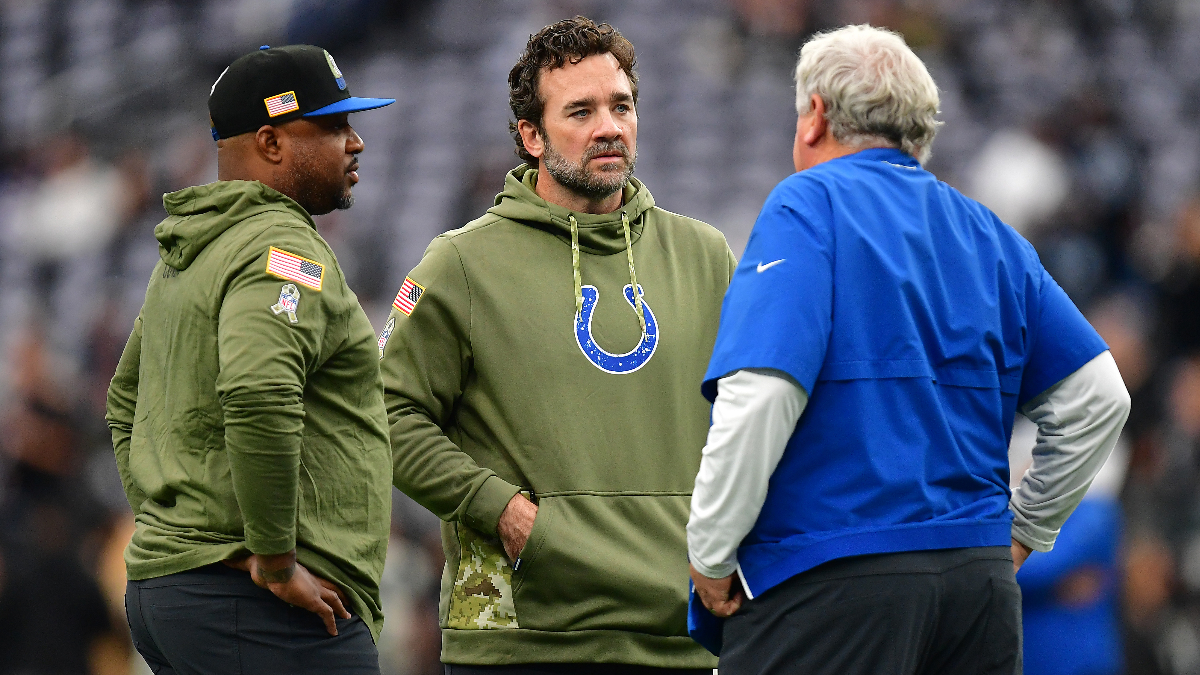 Indianapolis Colts interim head coach Jeff Saturday