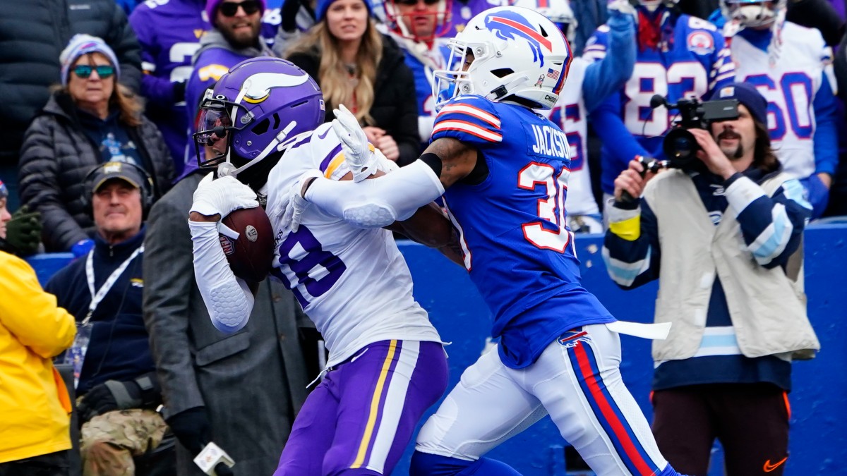 Minnesota Vikings wide receiver Justin Jefferson, Buffalo Bills cornerback Dane Jackson