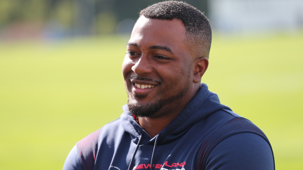 New England Patriots receivers coach Ross Douglas