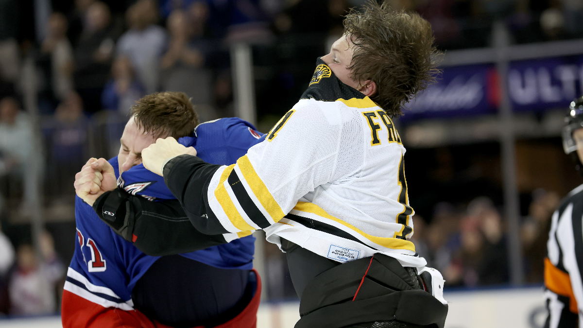 Boston Bruins forward Trent Frederic