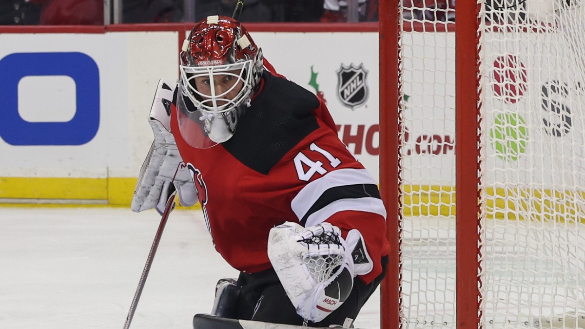 New Jersey Devils goaltender Vitek Vanecek