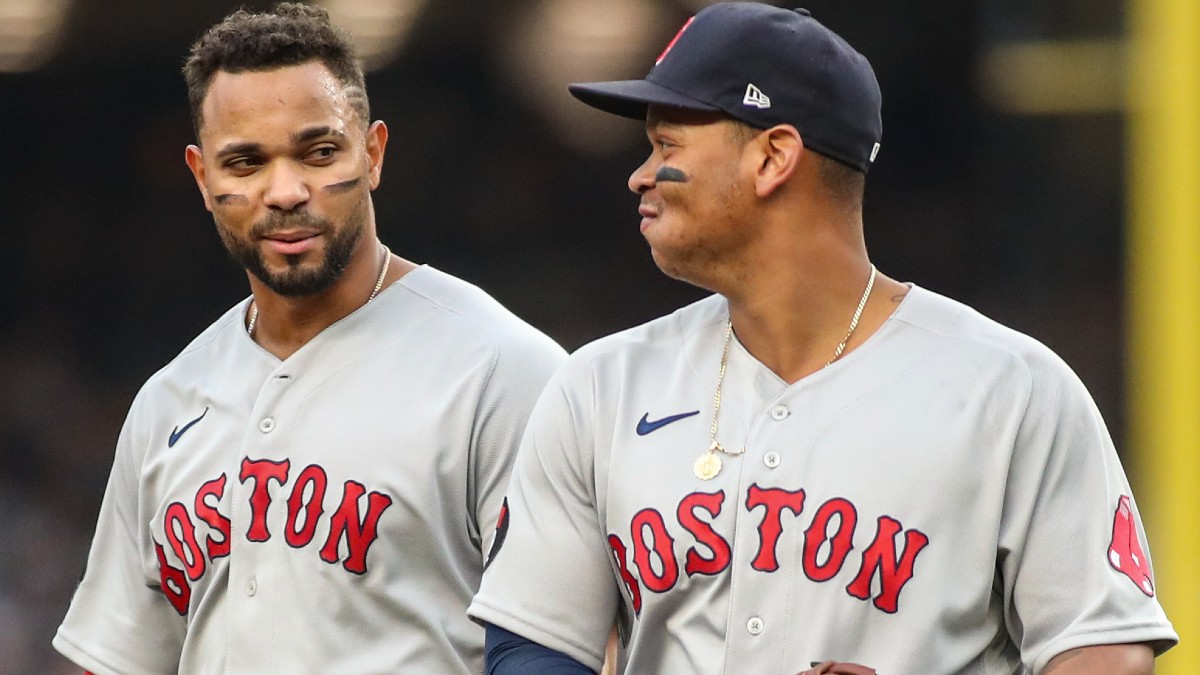 Free agent MLB shortstop Xander Bogaerts, Boston Red Sox third baseman Rafael Devers