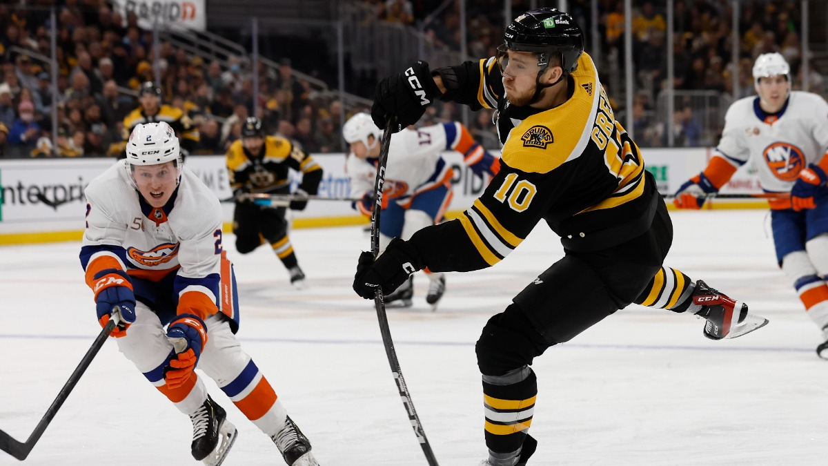 Boston Bruins forward A.J. Greer