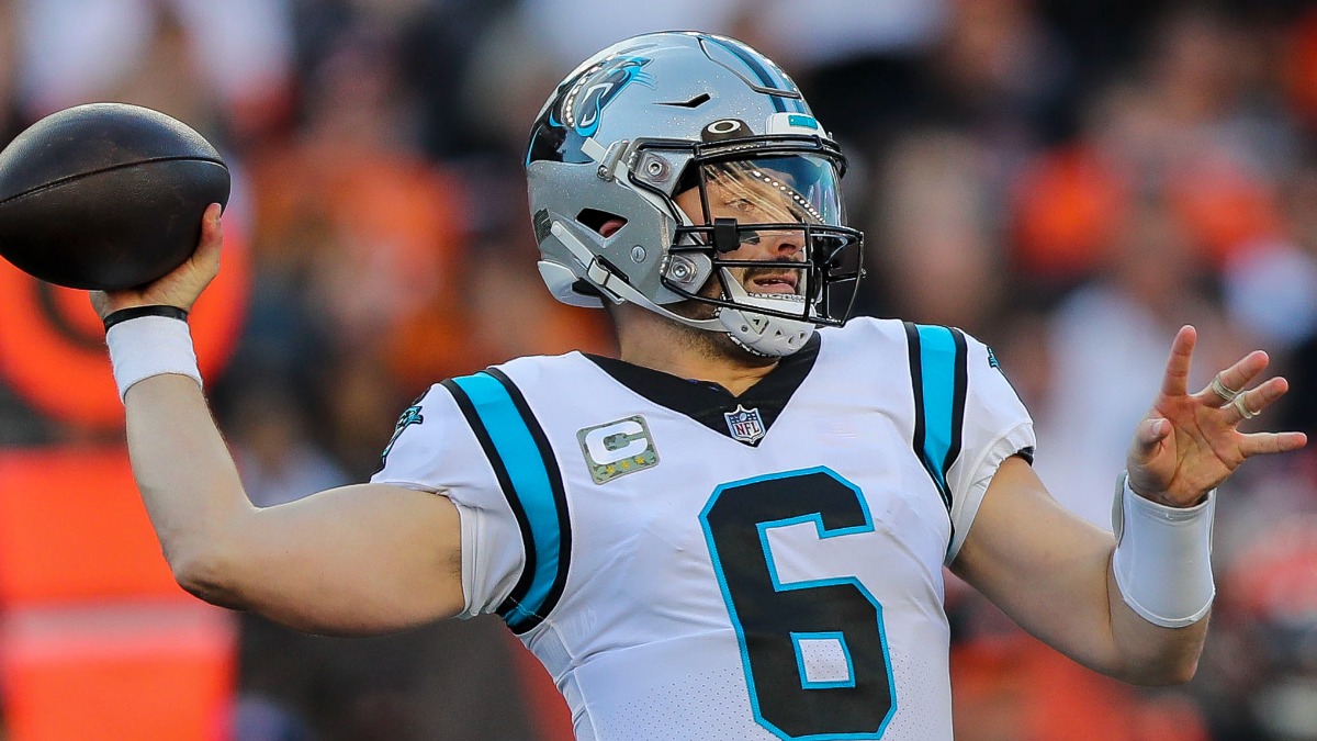 Former Carolina Panthers quarterback Baker Mayfield