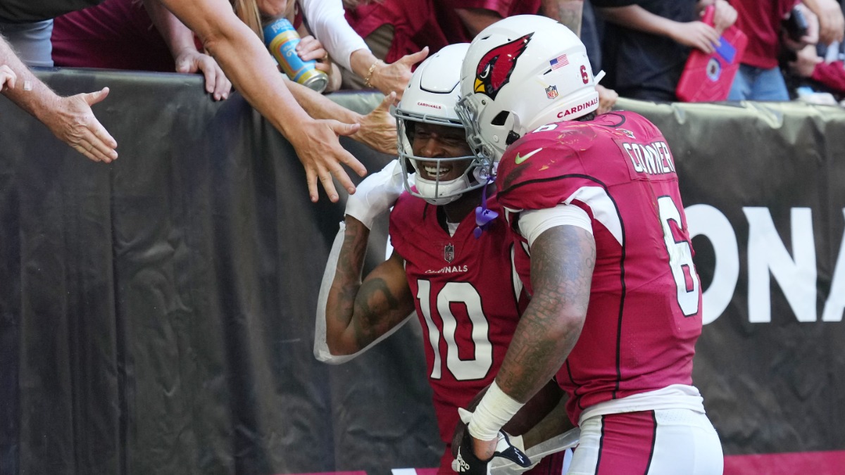 Arizona Cardinals wide receiver DeAndre Hopkins, running back James Conner