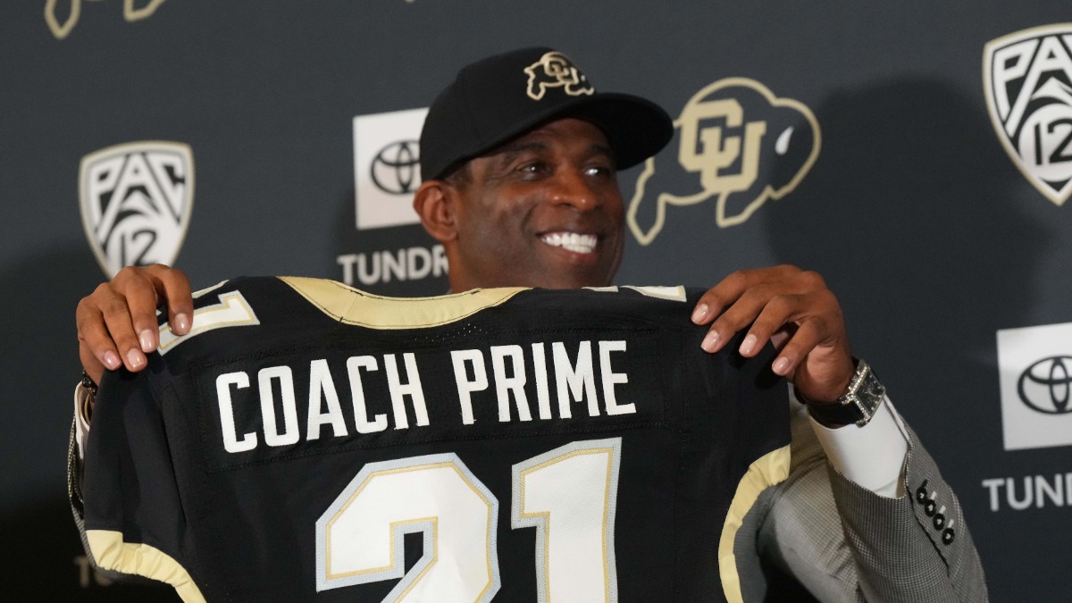Colorado Buffaloes head coach Deion Sanders
