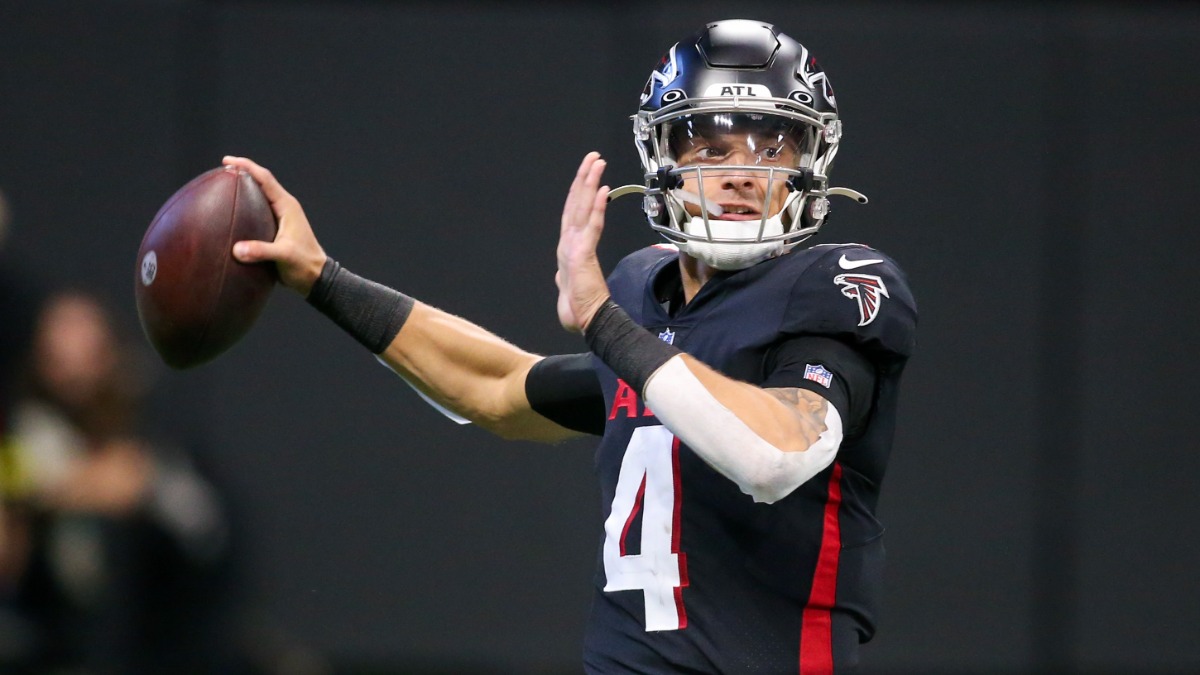 Atlanta Falcons quarterback Desmond Ridder