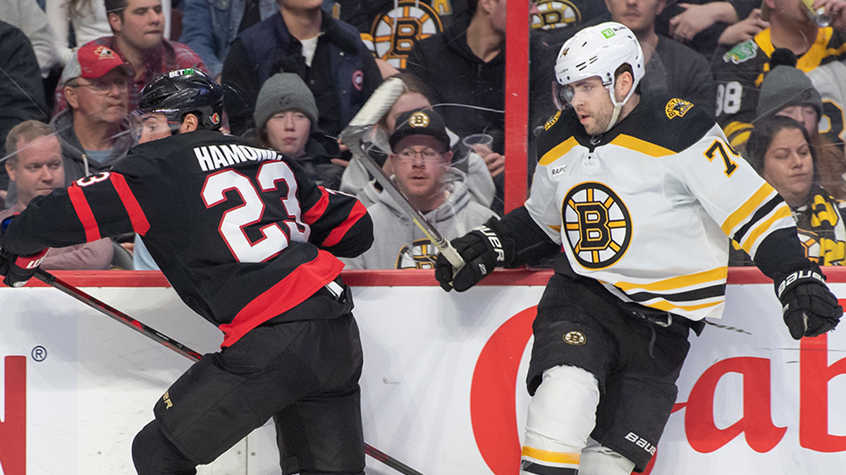 Boston Bruins forward Jake DeBrusk