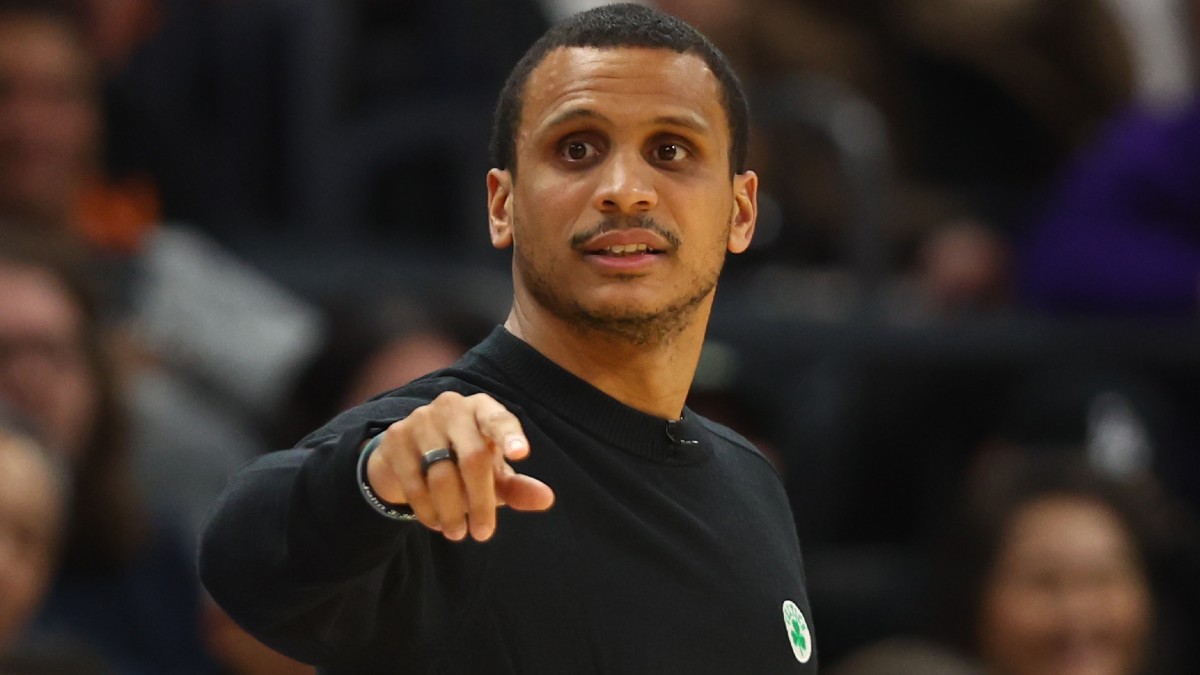 Boston Celtics head coach Joe Mazzulla