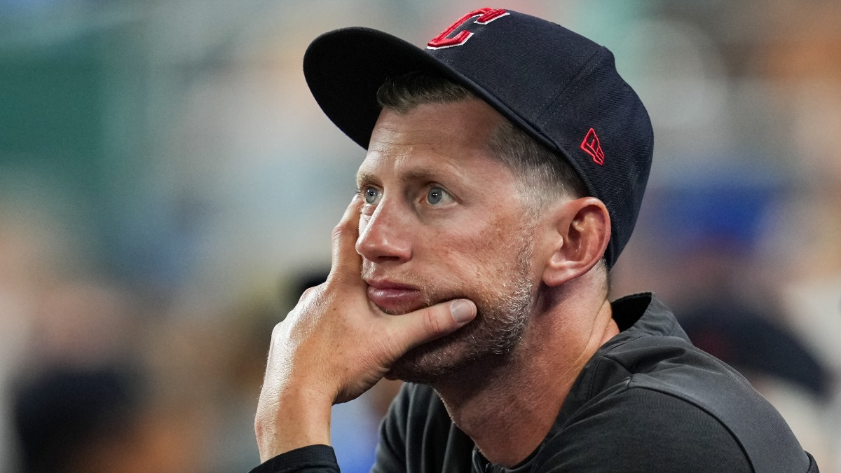 Boston Red Sox first base coach Kyle Hudson