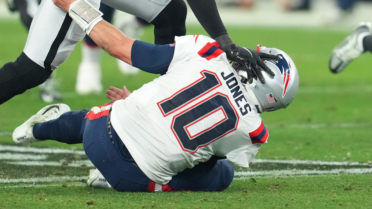 New England Patriots quarterback Mac Jones