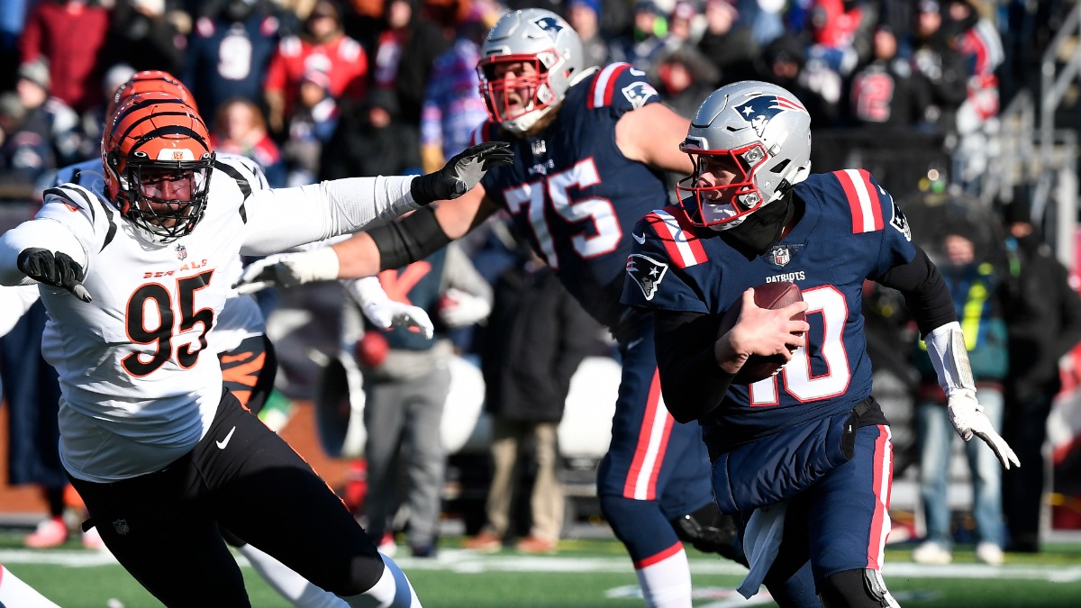 New England Patriots quarterback Mac Jones