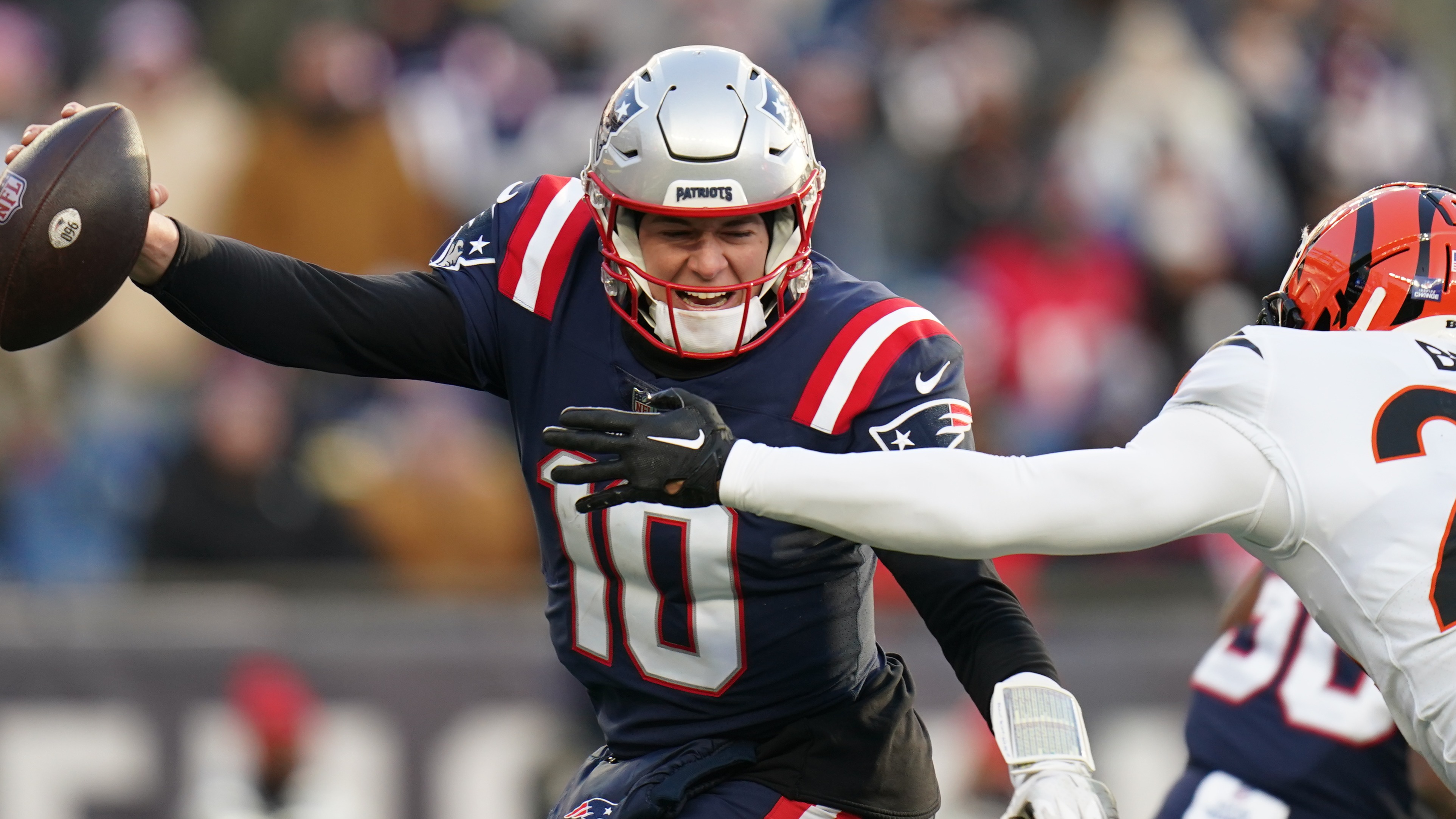 New England Patriots quarterback Mac Jones