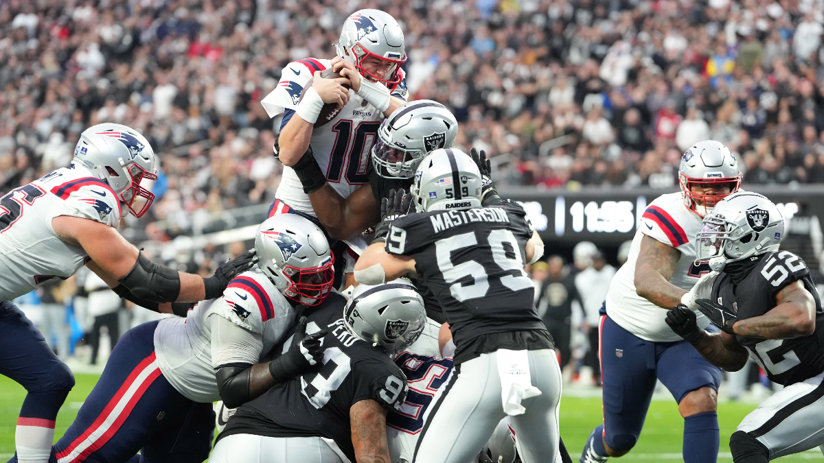 New England Patriots quarterback Mac Jones