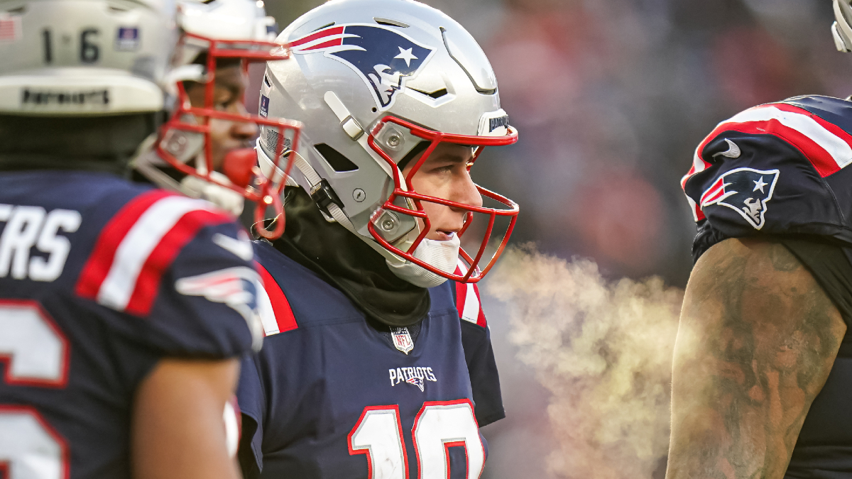 New England Patriots quarterback Mac Jones