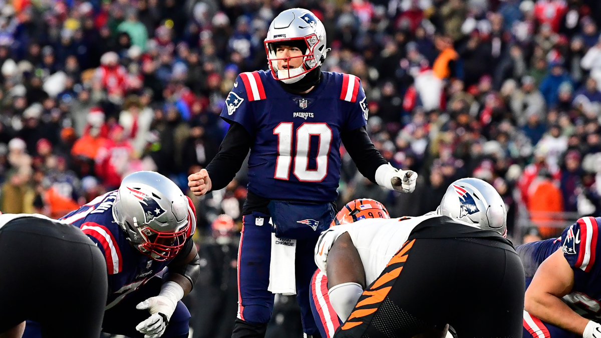 New England Patriots quarterback Mac Jones