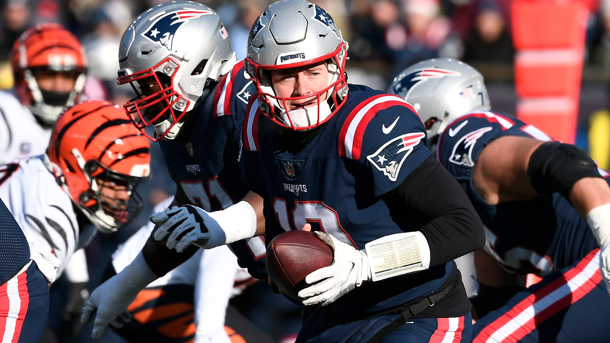 New England Patriots quarterback Mac Jones