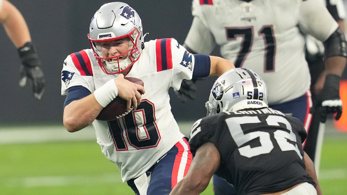 New England Patriots quarterback Mac Jones