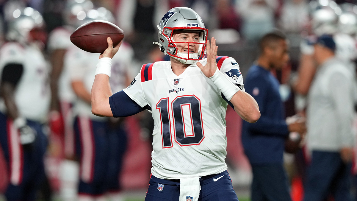 New England Patriots quarterback Mac Jones