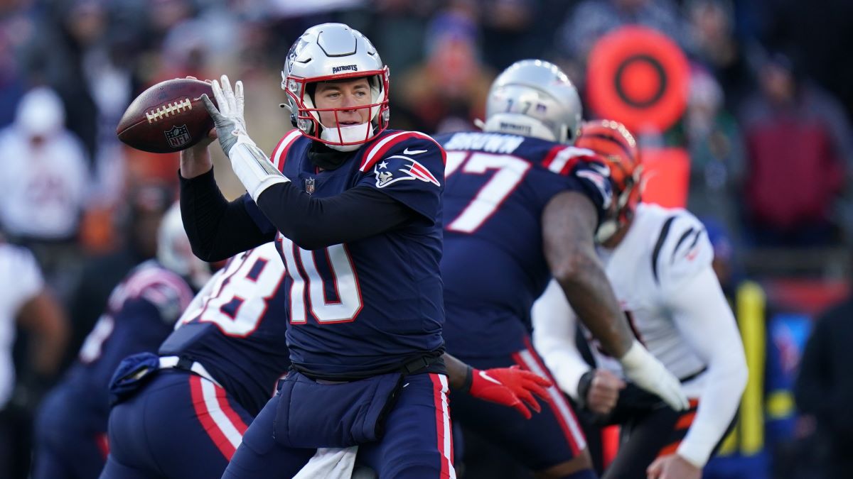 New England Patriots quarterback Mac Jones