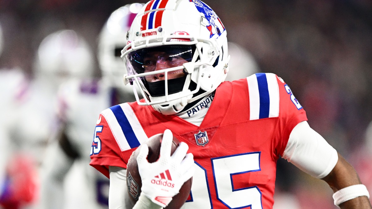 New England Patriots cornerback Marcus Jones