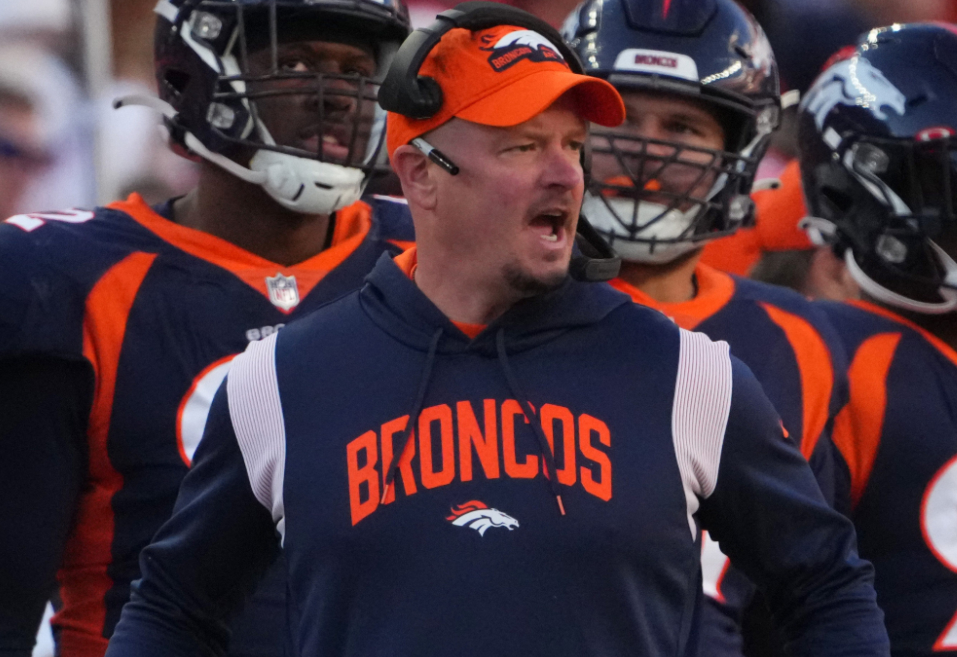 Denver Broncos coach Nathaniel Hackett