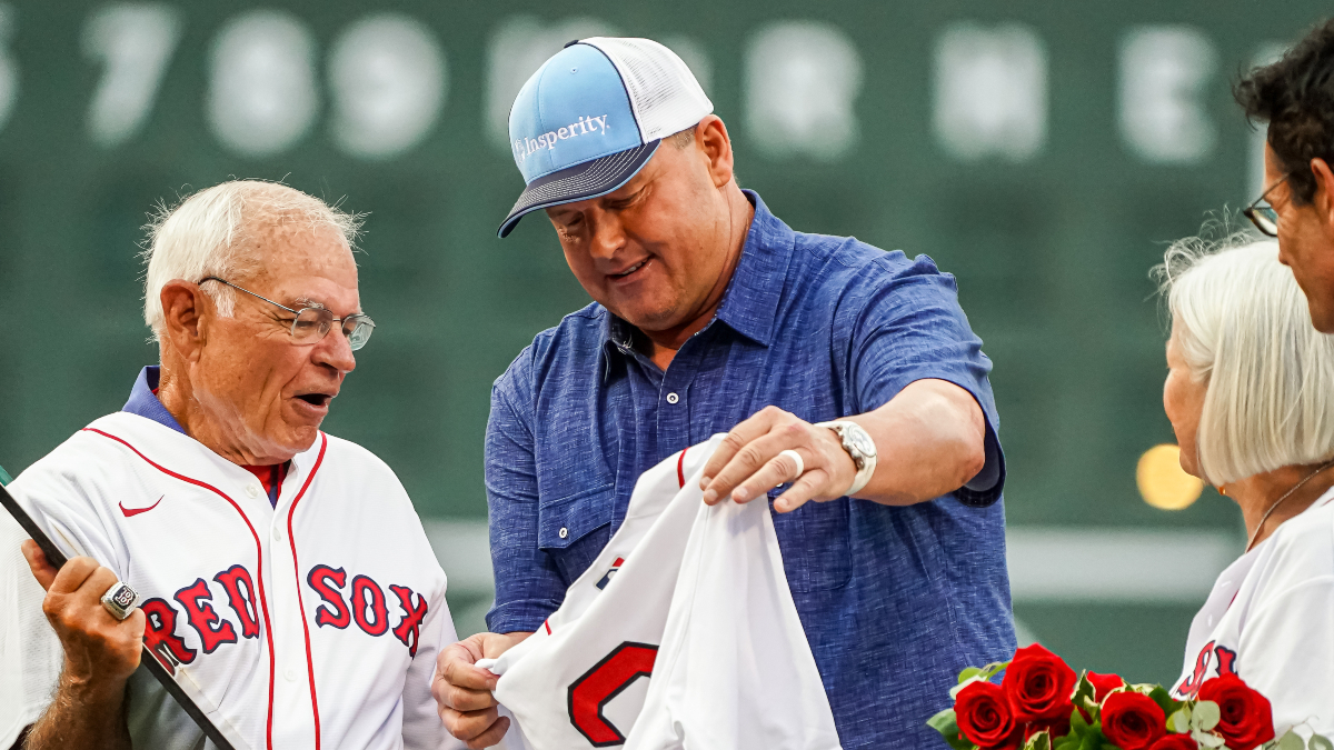 Former Boston Red Sox pitcher Roger Clemens