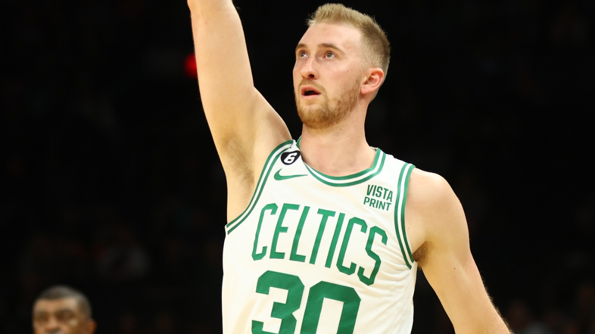 Boston Celtics forward Sam Hauser