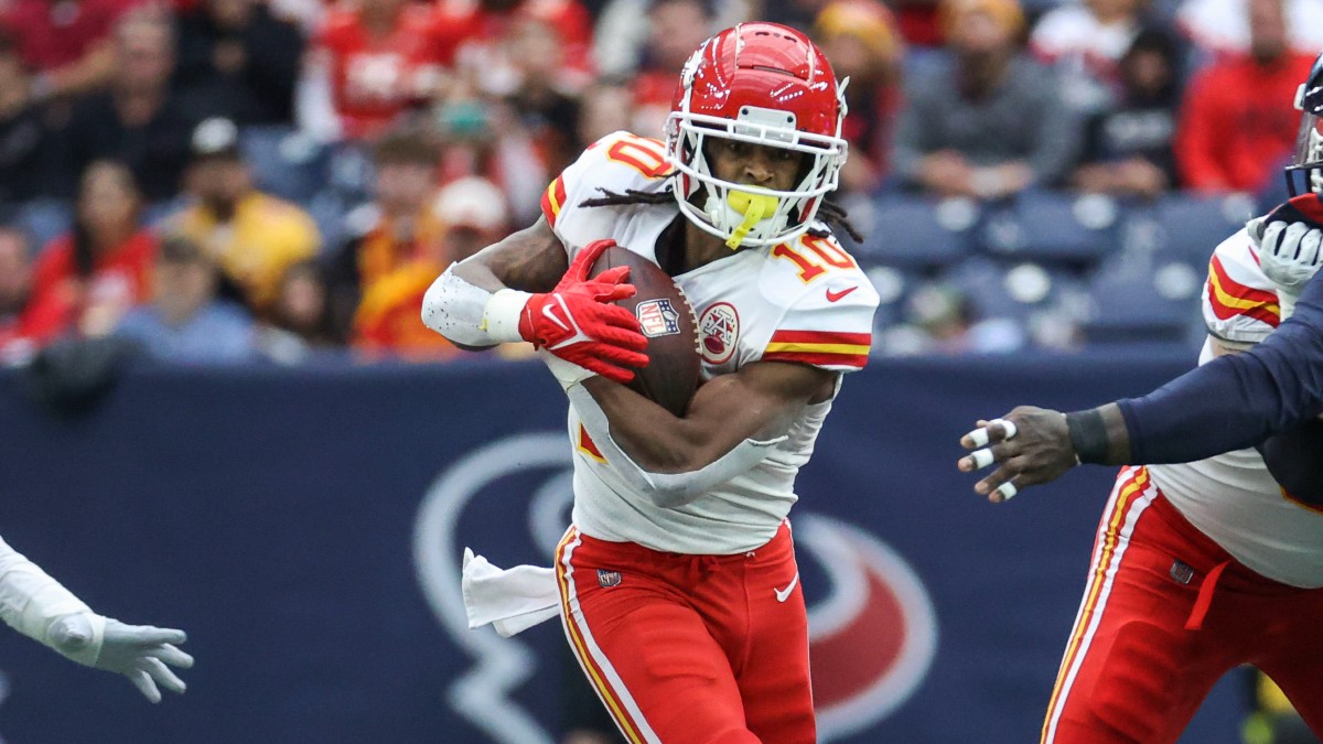 Kansas City Chiefs running back Isiah Pacheco