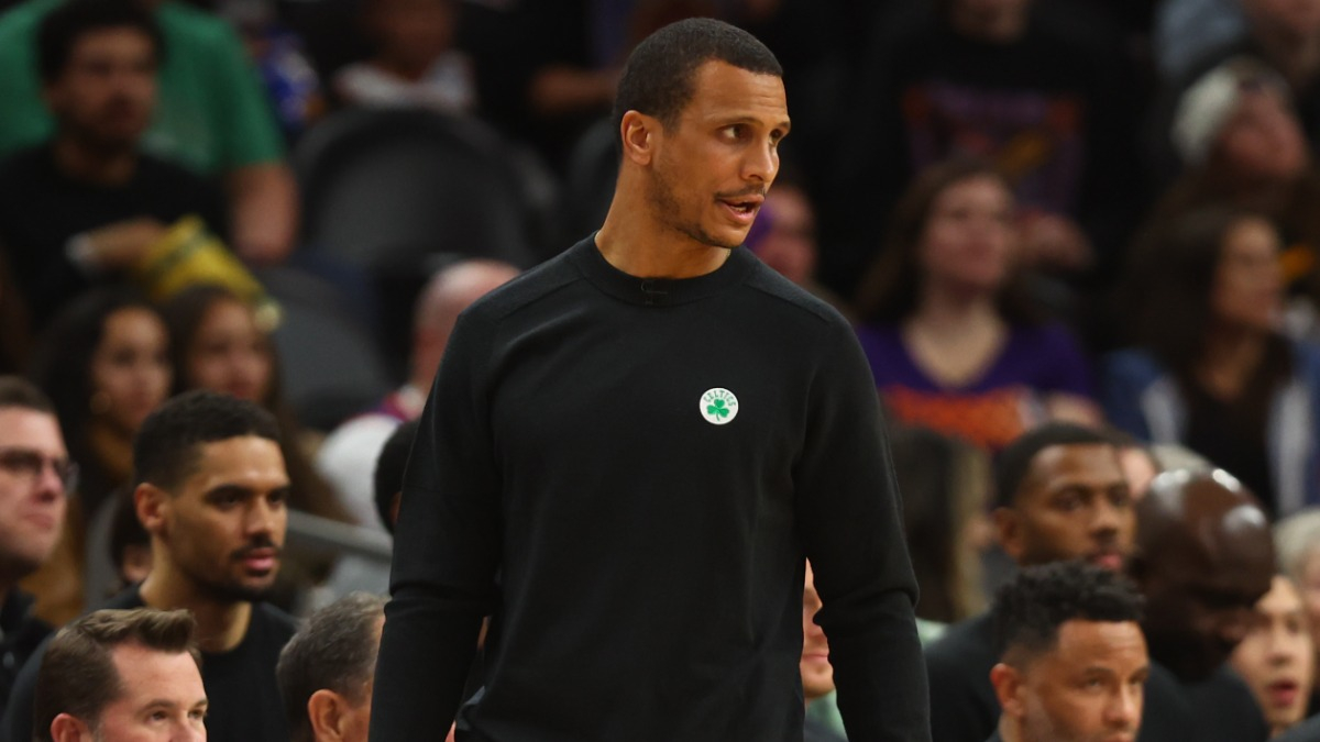 Boston Celtics interim head coach Joe Mazzulla
