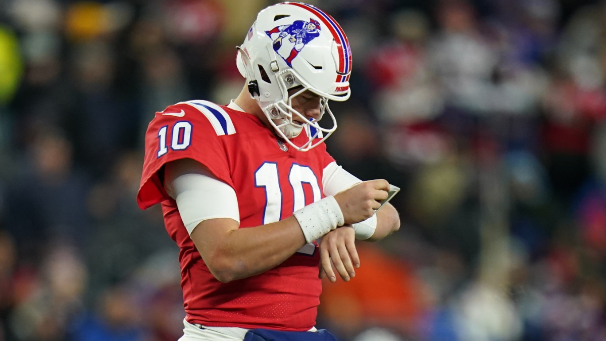 New England Patriots quarterback Mac Jones