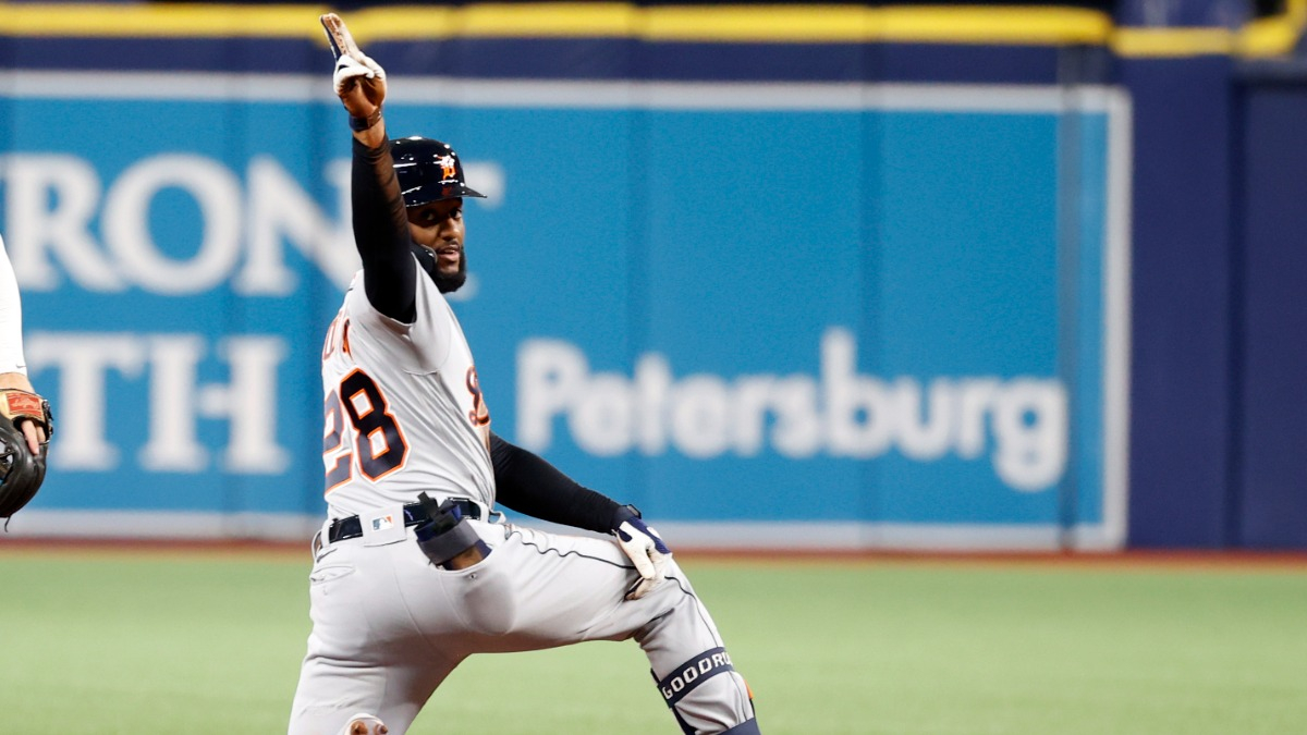 Boston Red Sox infielder Niko Goodrum