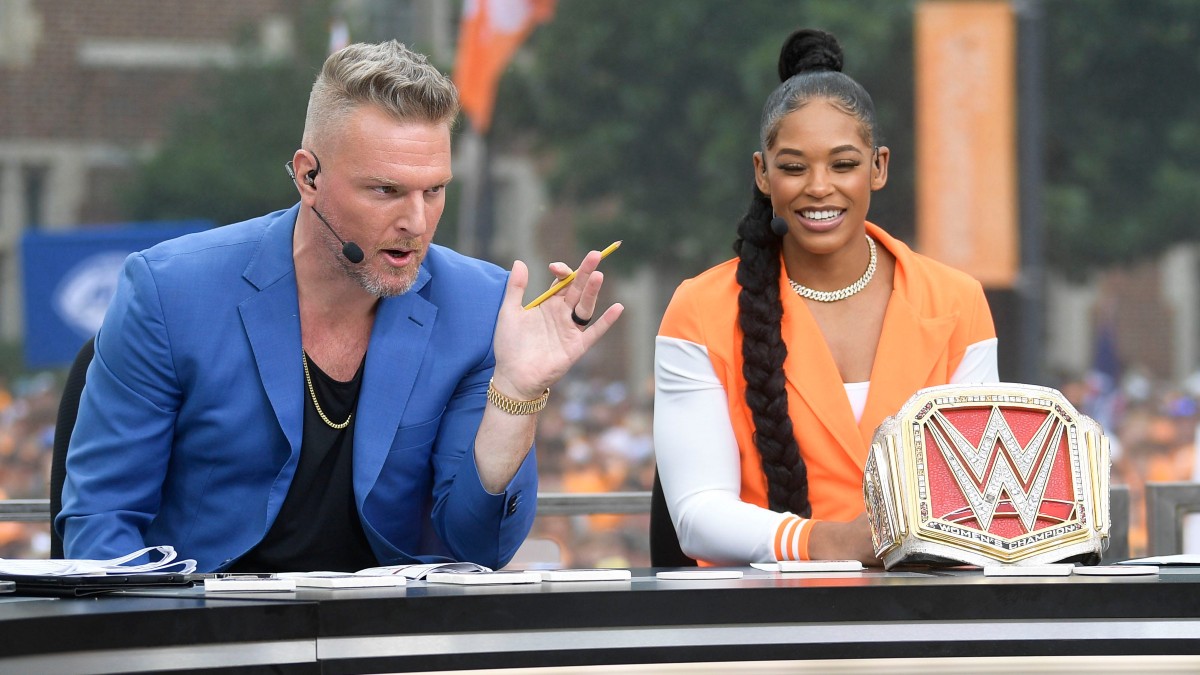Pat McAfee, WWE superstar Bianca Belair