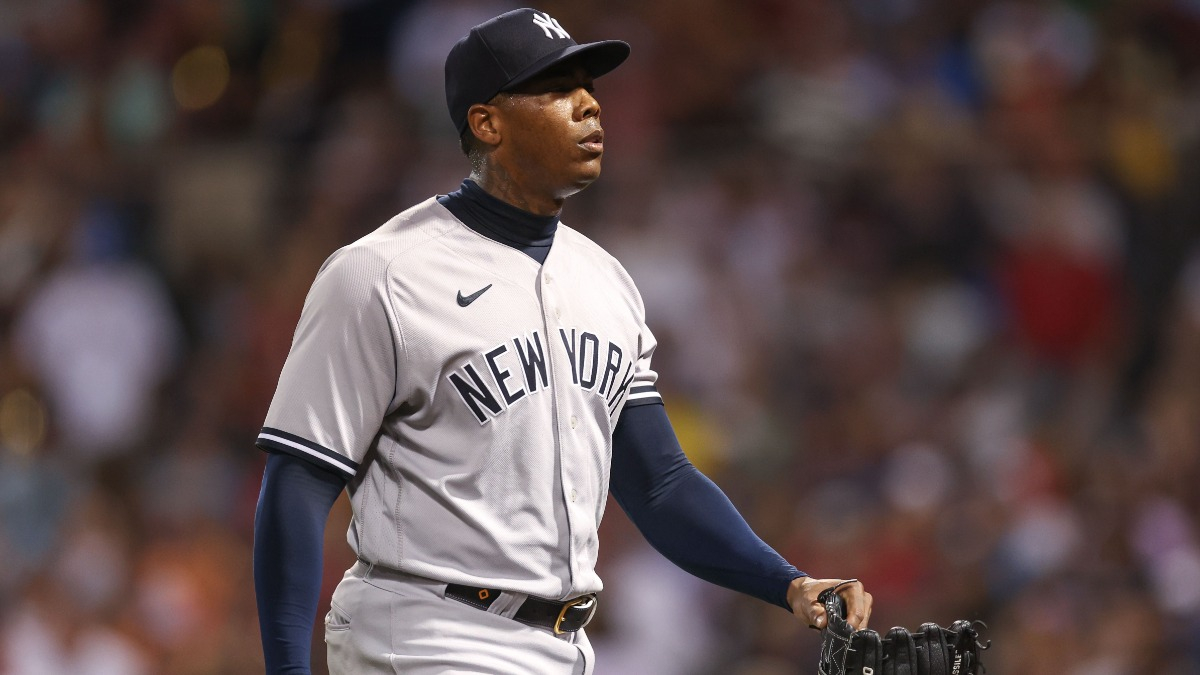 Kansas City Royals pitcher Aroldis Chapman