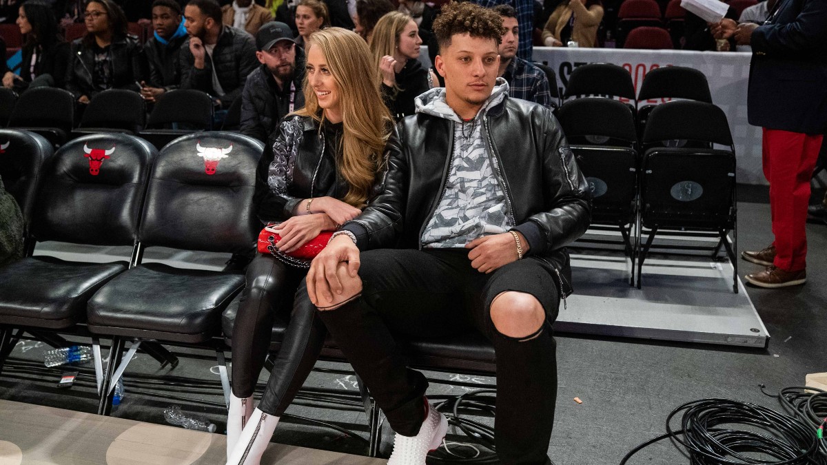 Brittany Matthews and Kansas City Chiefs quarterback Patrick Mahomes